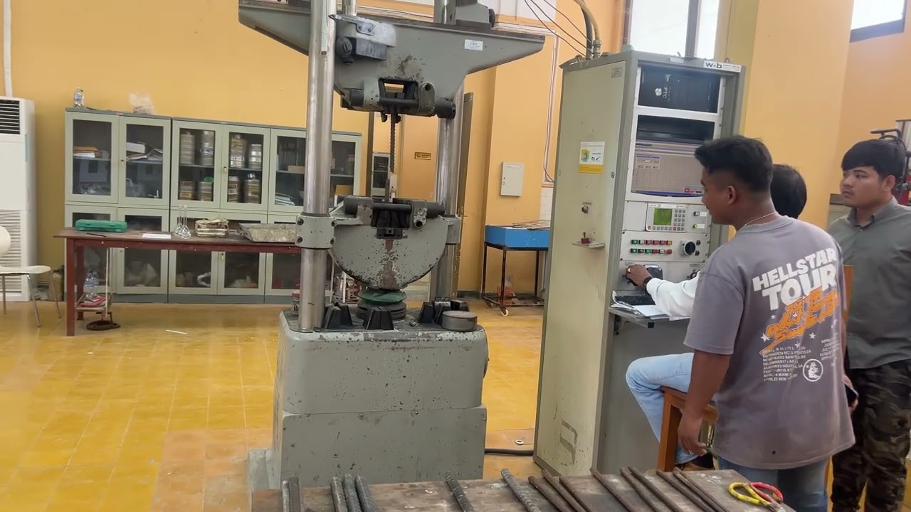 Steel testing at techno