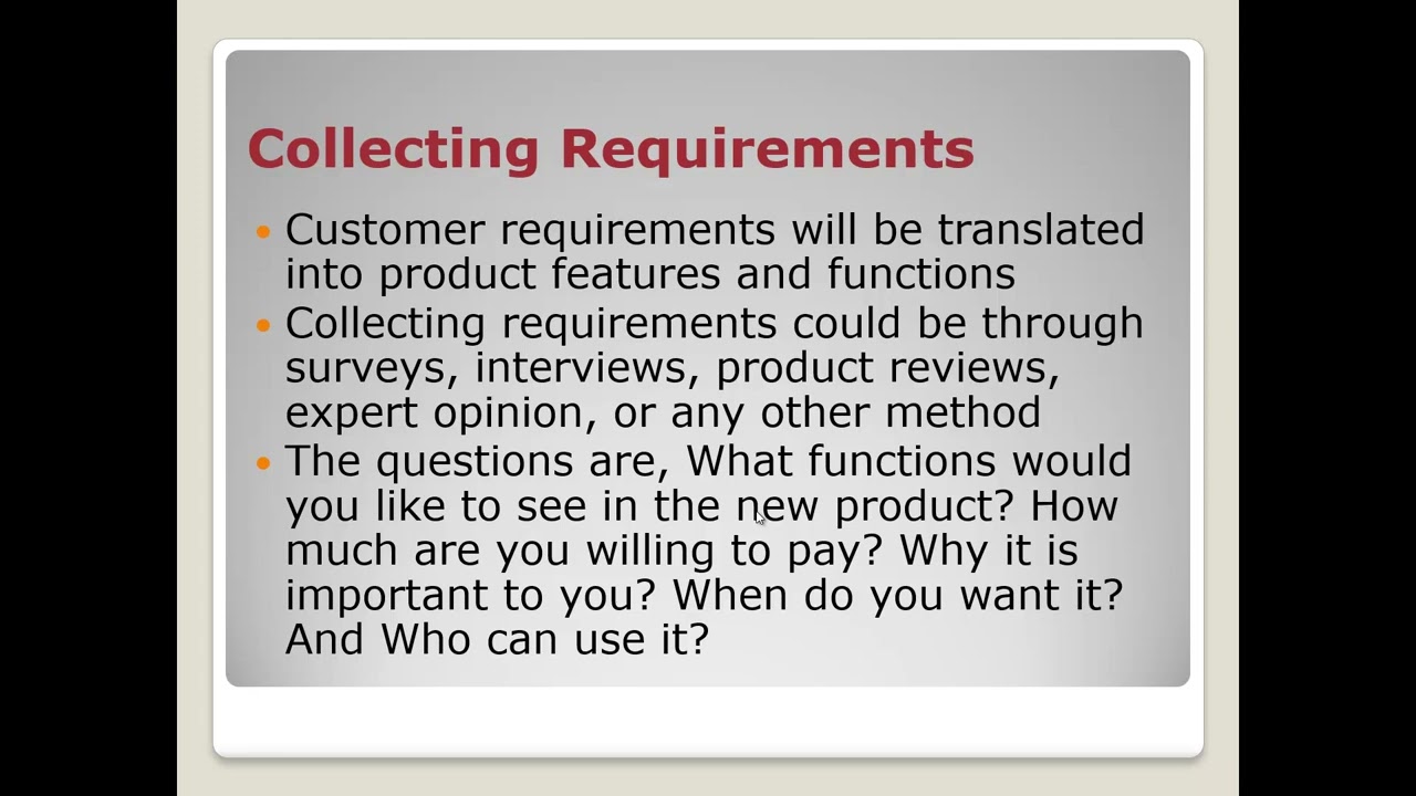 Product Design and Development Part I