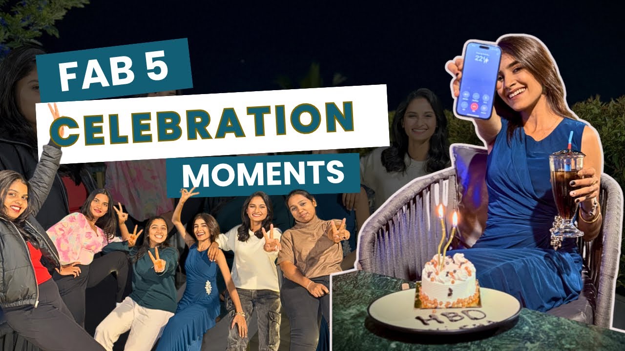Nisha birthday celebration with Fab5 ♥️🧿