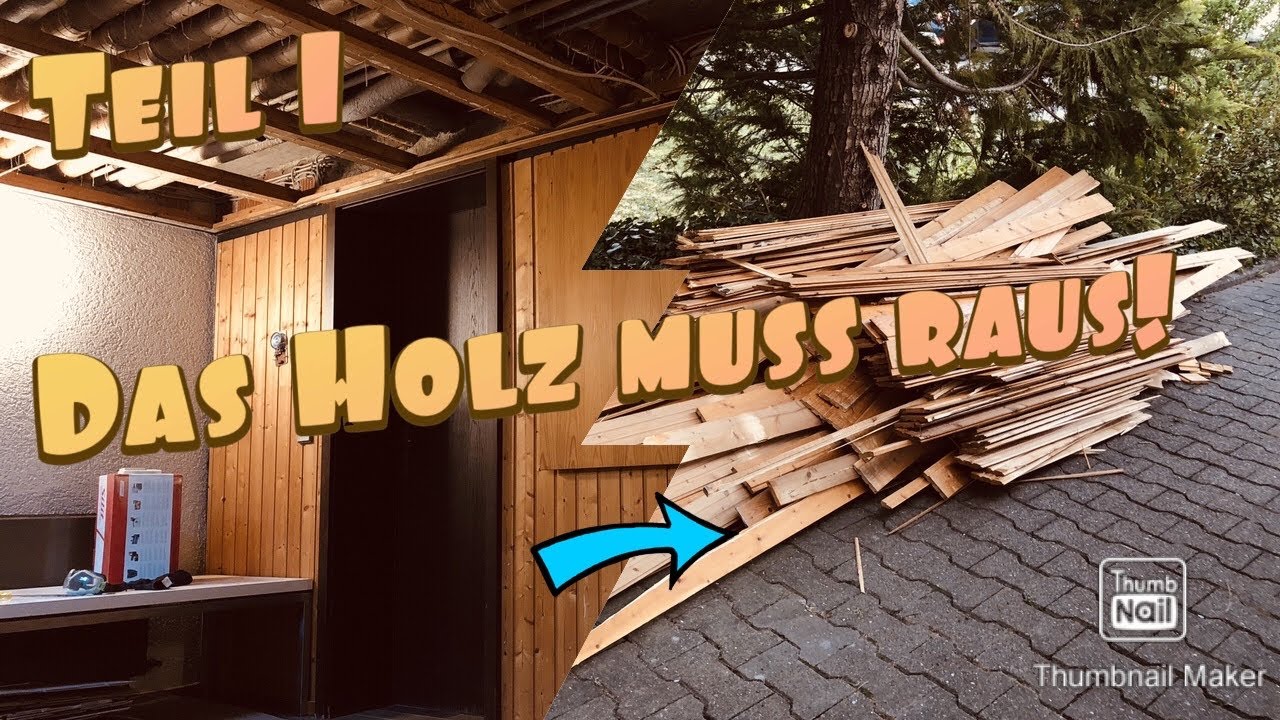 Holzpaneele entfernen