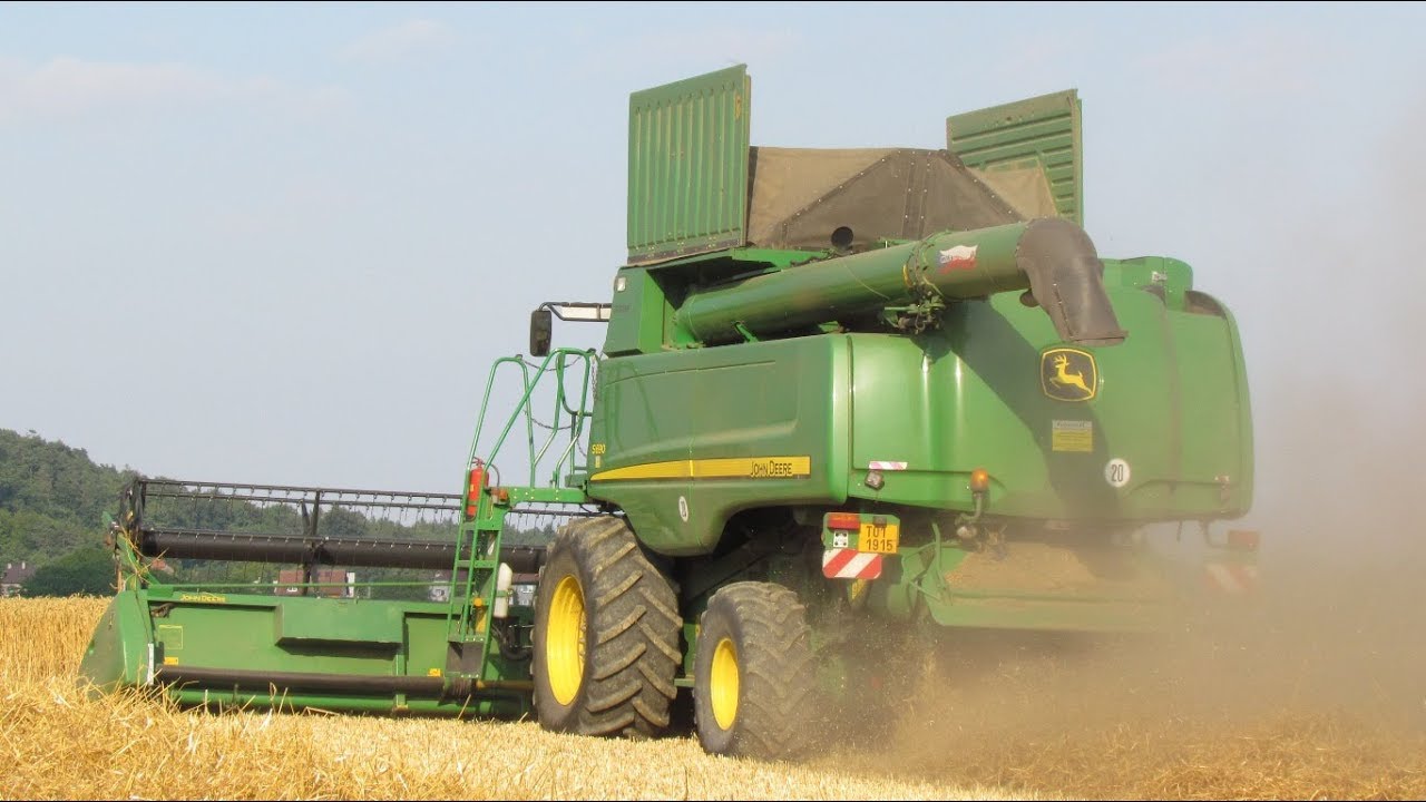 Sklizeň p&scaron;enice 2019 / John Deere S690 / Origin&aacute;ln&iacute; zvuk