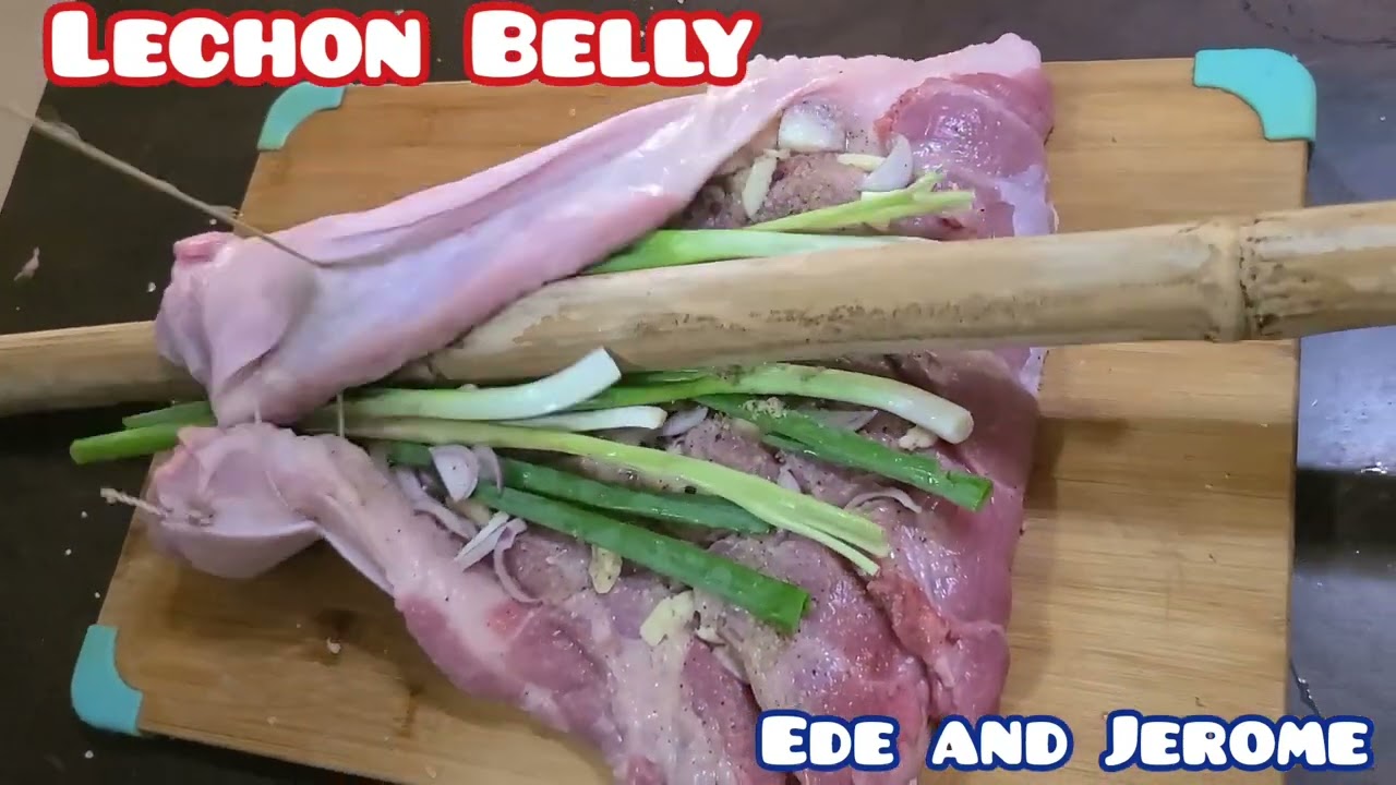 Lechon Belly Recipe ( cooked in Charcoal )