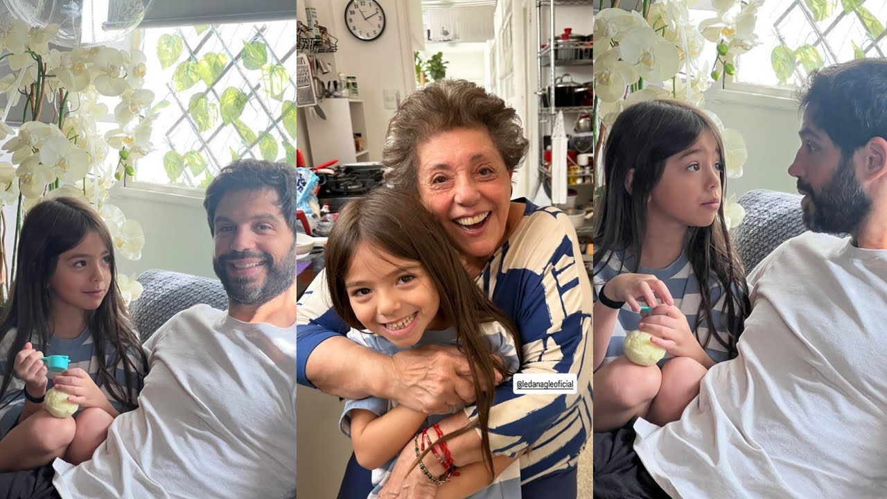 Duda Nagle com a filha Zoe Sato