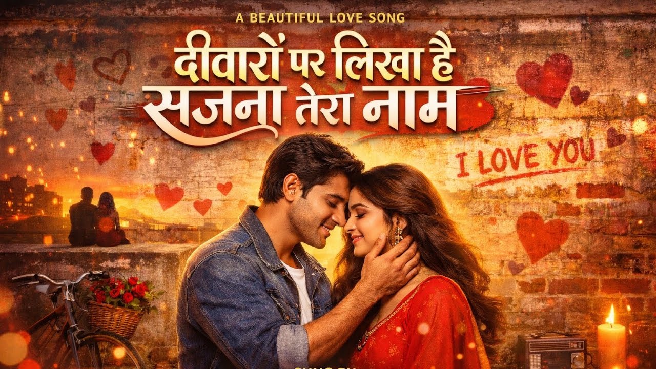 दीवारों पर लिखा है सजना तेरा नाम जुनून मूवी काफिल्मी सॉन्ग Singar Anil banjara 