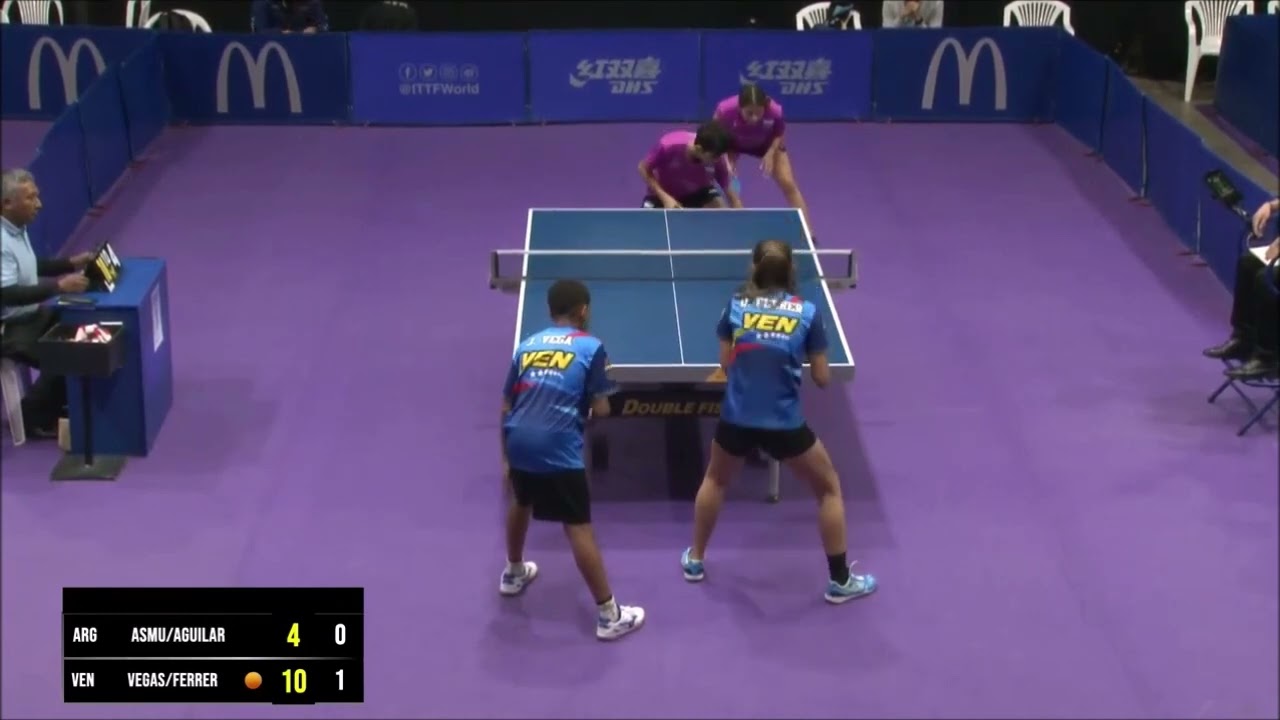 Vegas - Ferrer (Ven) vs Asmu - Aguilar (Arg) Semifinal Dobles Mixto Sudamericano Sub 15 2023
