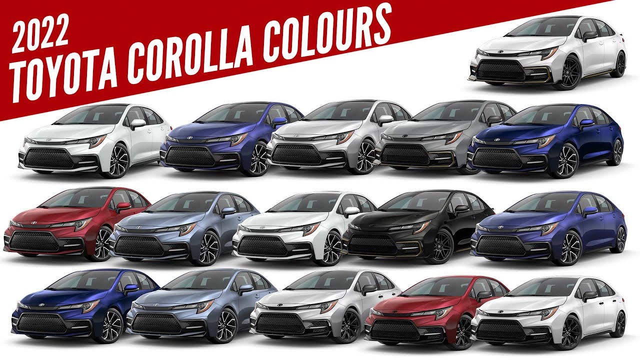 2022 Toyota Corolla Sedan – All Color Options – Images | AUTOBICS