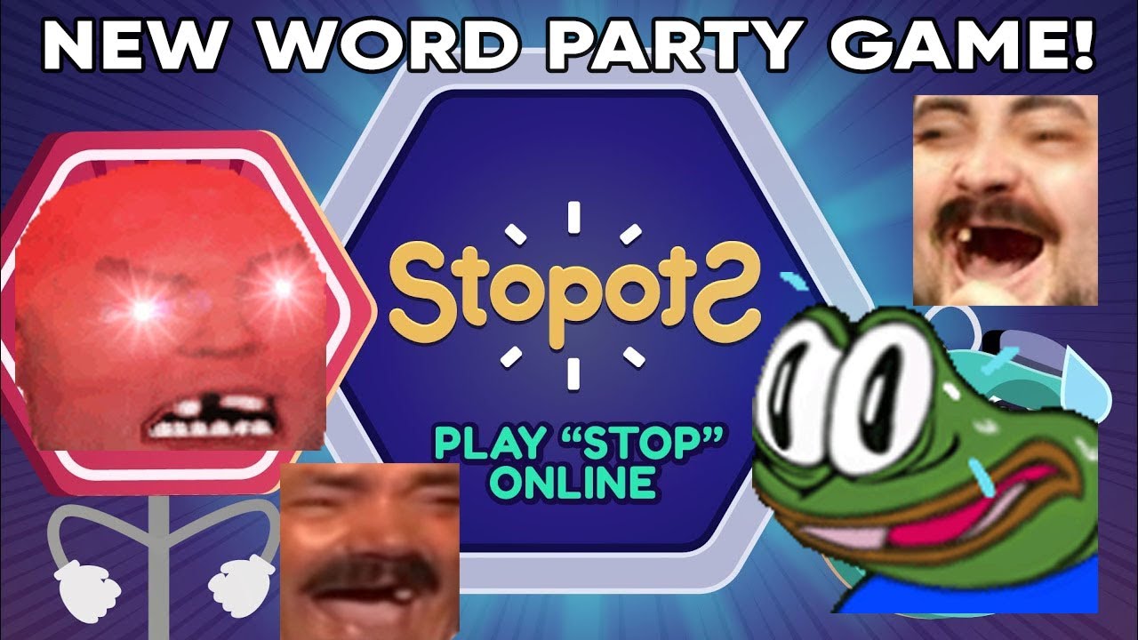 New Word Party Game! | AdmiralBulldog plays Stopots: The Categories Game