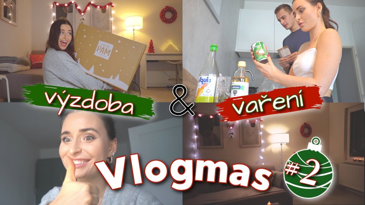 VLOGMAS #2 - vaření, škola & moje vánoční výzdoba v bytě + otevírám celý kalendář od Pamely❤️