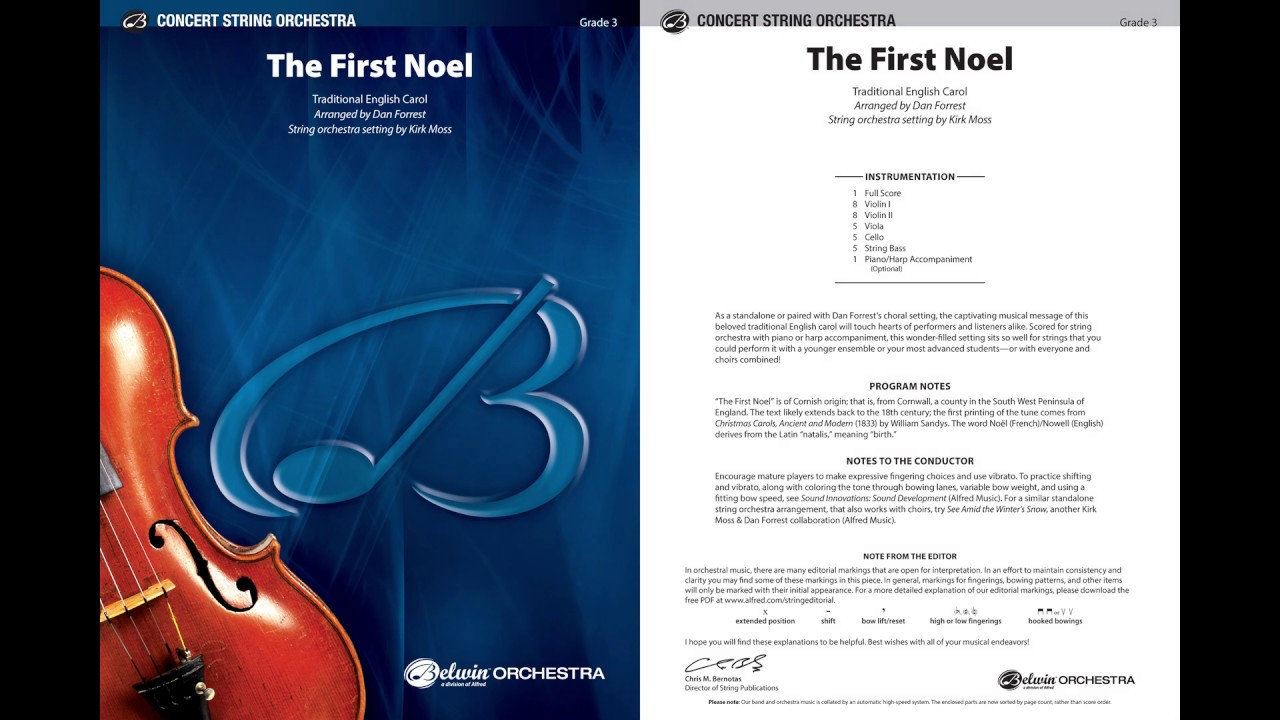 The First Noel, arr. Dan Forrest – Score & Sound