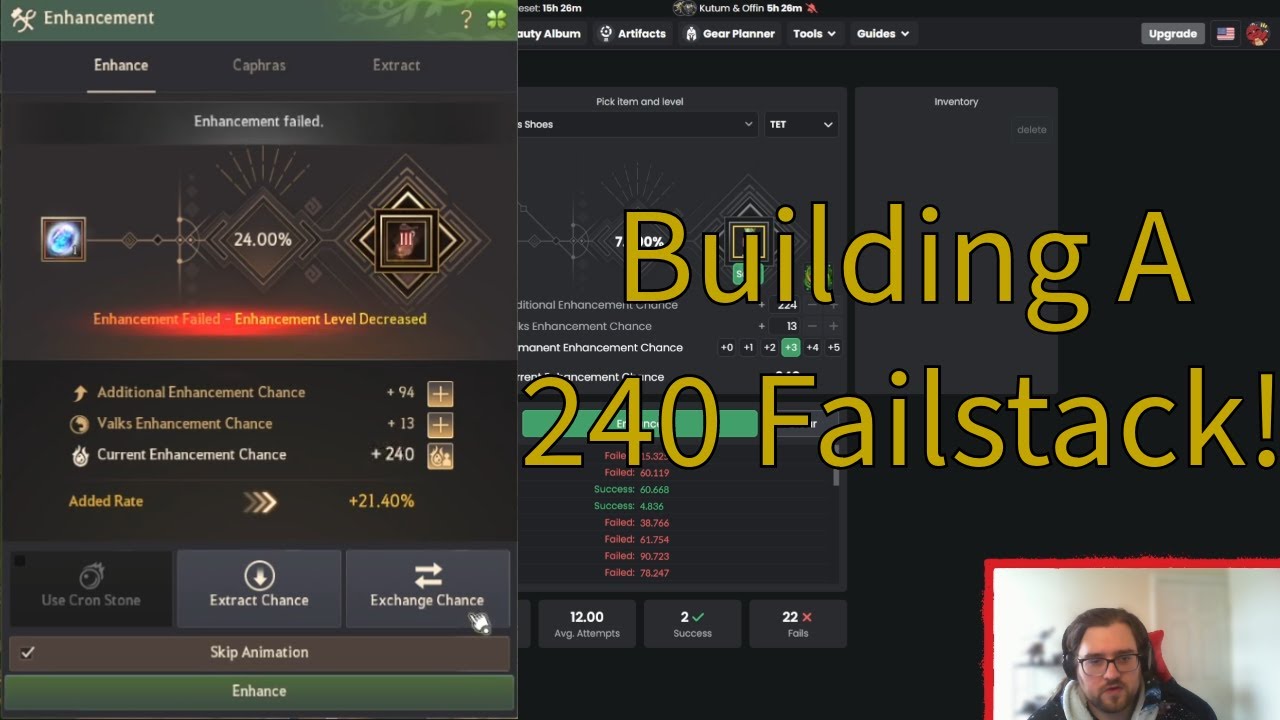 [Black Desert] How to Build a 240 failstack! with costs.