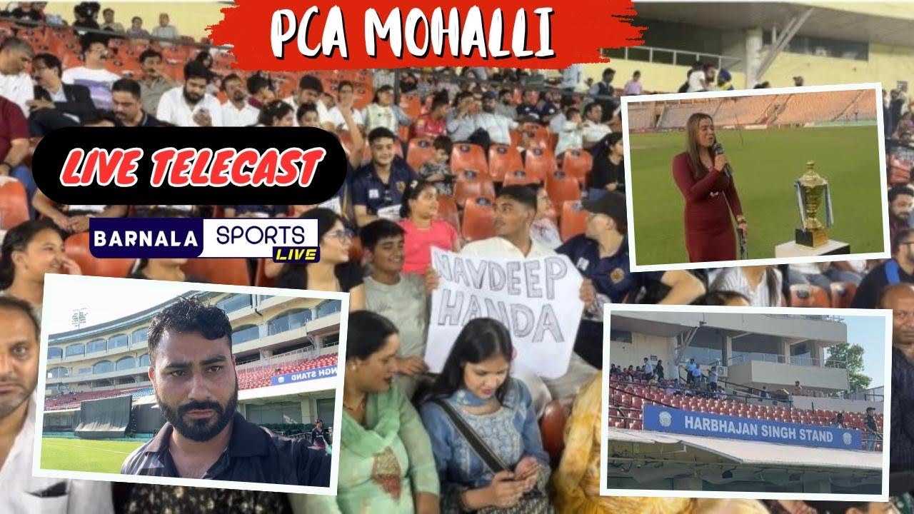 Pca Mohali Live Telecast Vlog , Barnala Sports Live Team