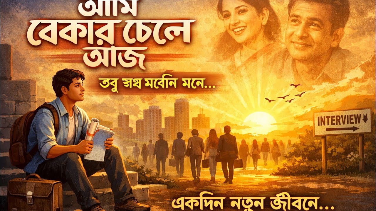 আমি বেকার ছেলে আজ 😢 | একদিন বদলাবে জীবন | Emotional Bengali Song