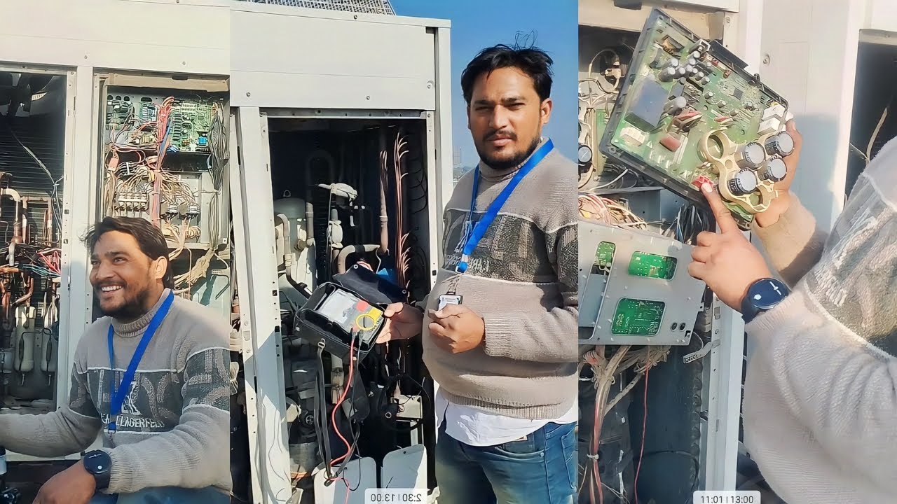 Compresser check karne ka tarika || Daikin Vrv | compressor inverter PCB change