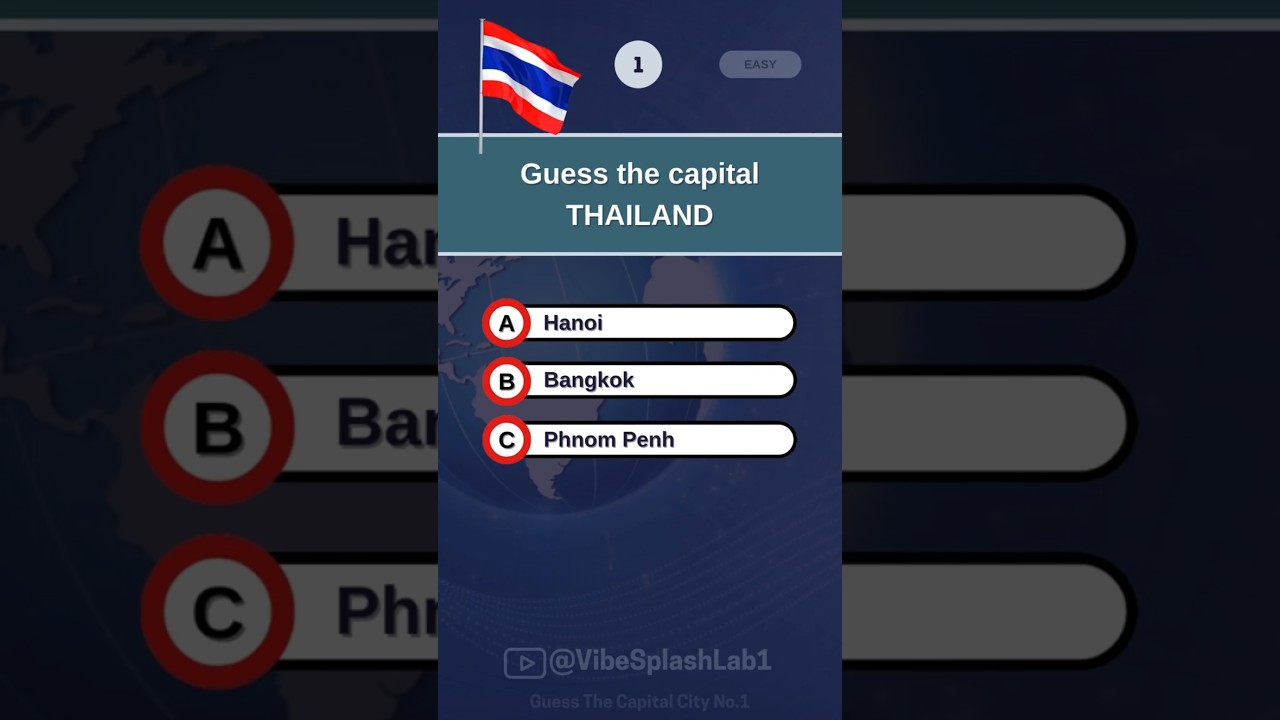 Can You Name The Capital City No.1 