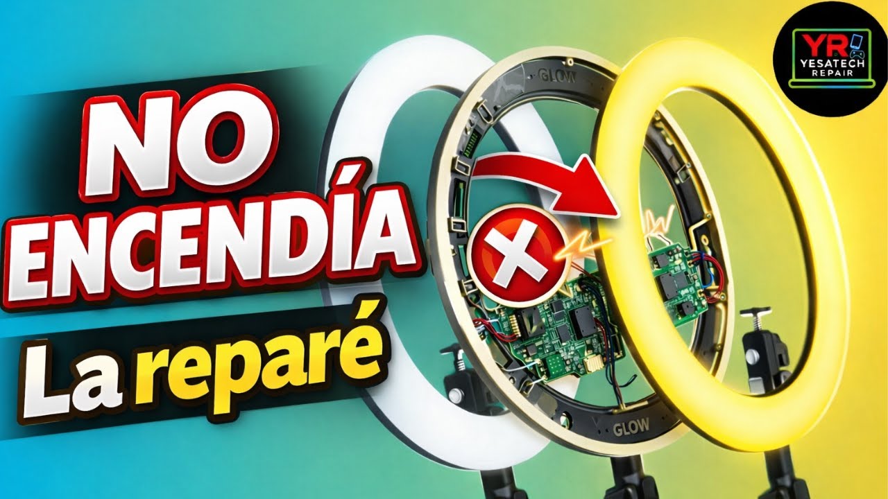ARO DE LUZ YA NO ENCIENDE 👉🔦REPARACION PASO A PASO #yesatechrepair #arodeluz #lamparaled #AROLUZ