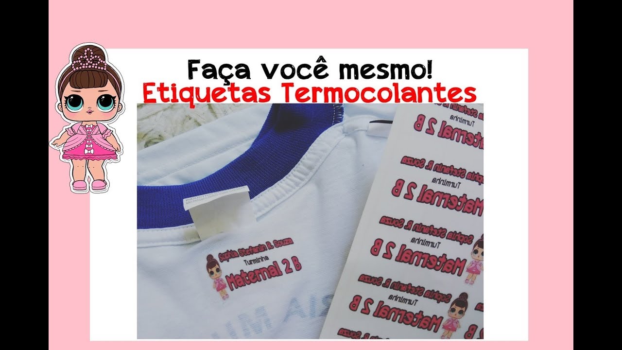 DIY ETIQUETAS TERMOCOLANTES - FAÇA VOCÊ MESMO!