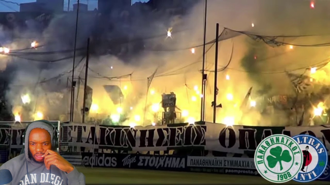 AMERICAN REACTS TO PANATHINAIKOS ULTRAS GATE 13