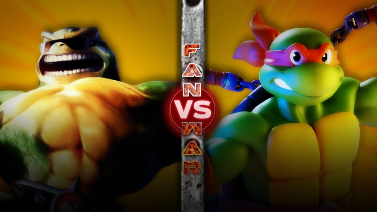 Раш против Микеланджело (Battletoads vs TMNT) | Война фанатов: Fatal Conflict
