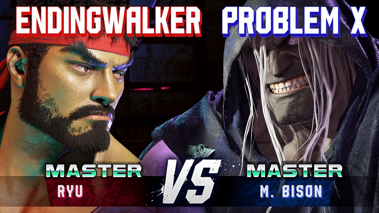 SF6 ▰ ENDINGWALKER (Ryu) vs PROBLEM X (M.Bison) ▰ High Level Gameplay