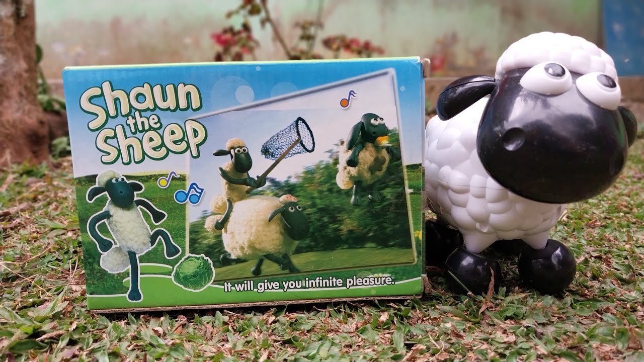 unboxing mainan hewan si kambing lucu shaun the sheep