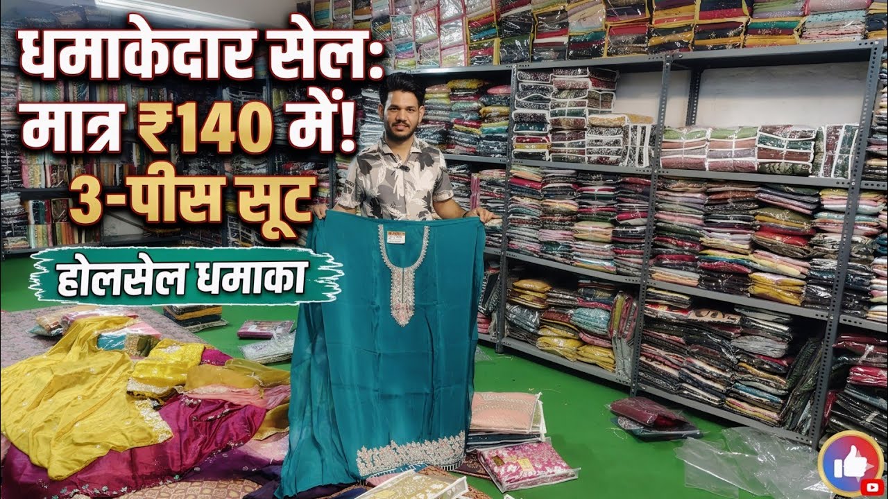 लुट लो-140 / से असली सूट का मैन्युफ़ैक्चरर 🛑 Ladies suit manufacturer in Surat|suit wholesale market