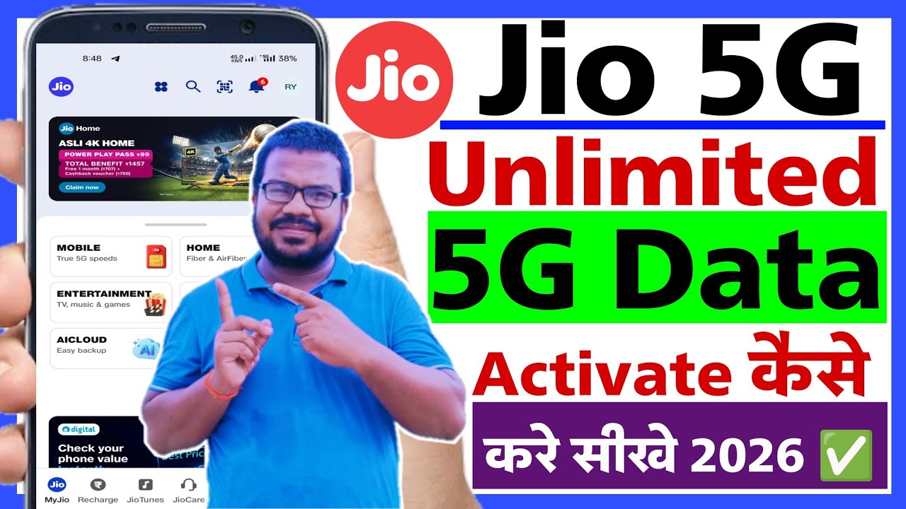 Jio 5g activate kaise kare 2026 | How to activate jio 5g unlimited data | Jio 5g chalu kaise kare