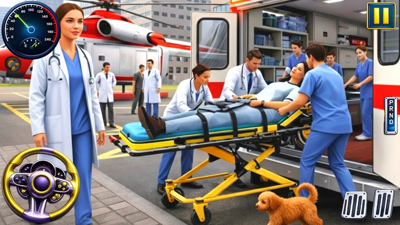 Ambulance Driver Game 3D Gameplay