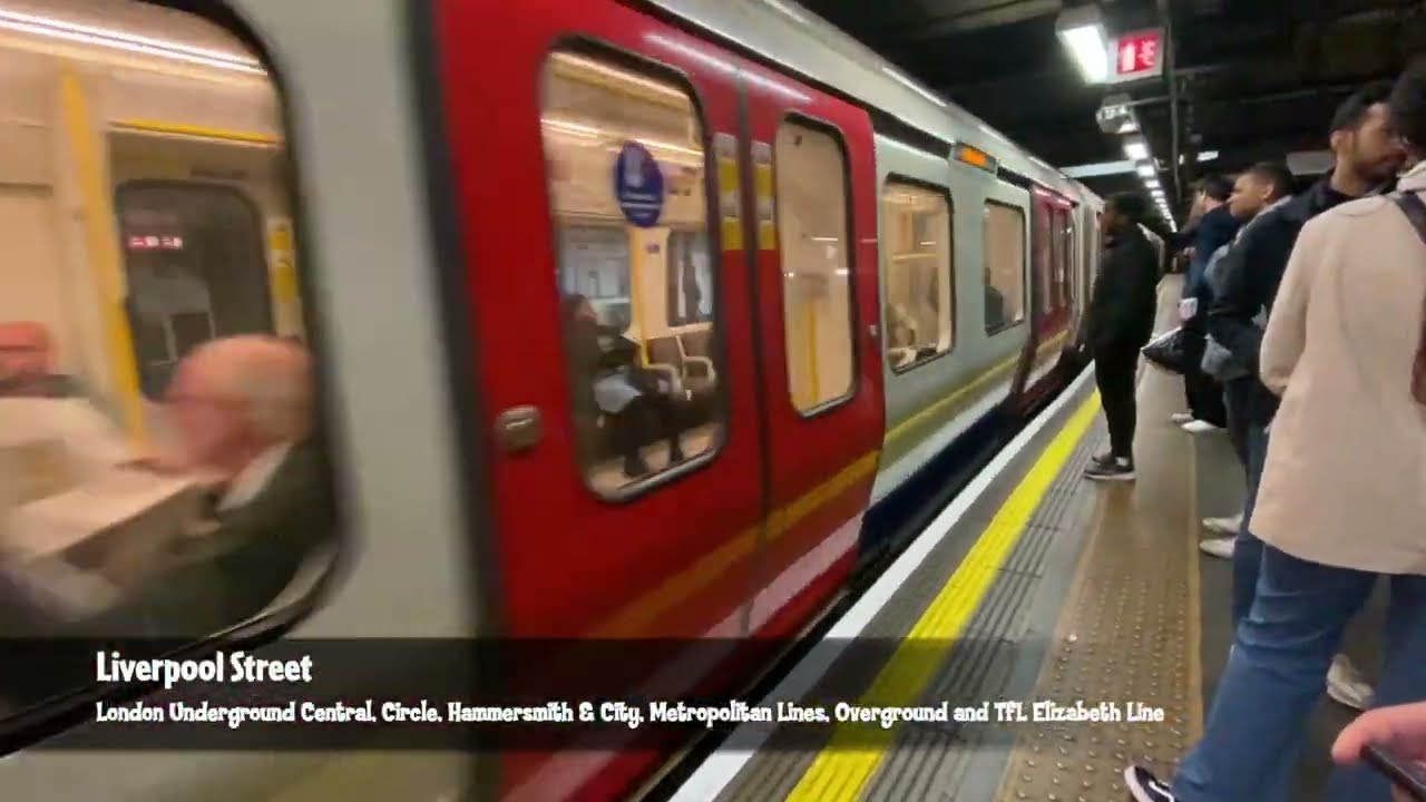 Liverpool Street to Farringdon | London Underground Hammersmith & City Line Train Ride!