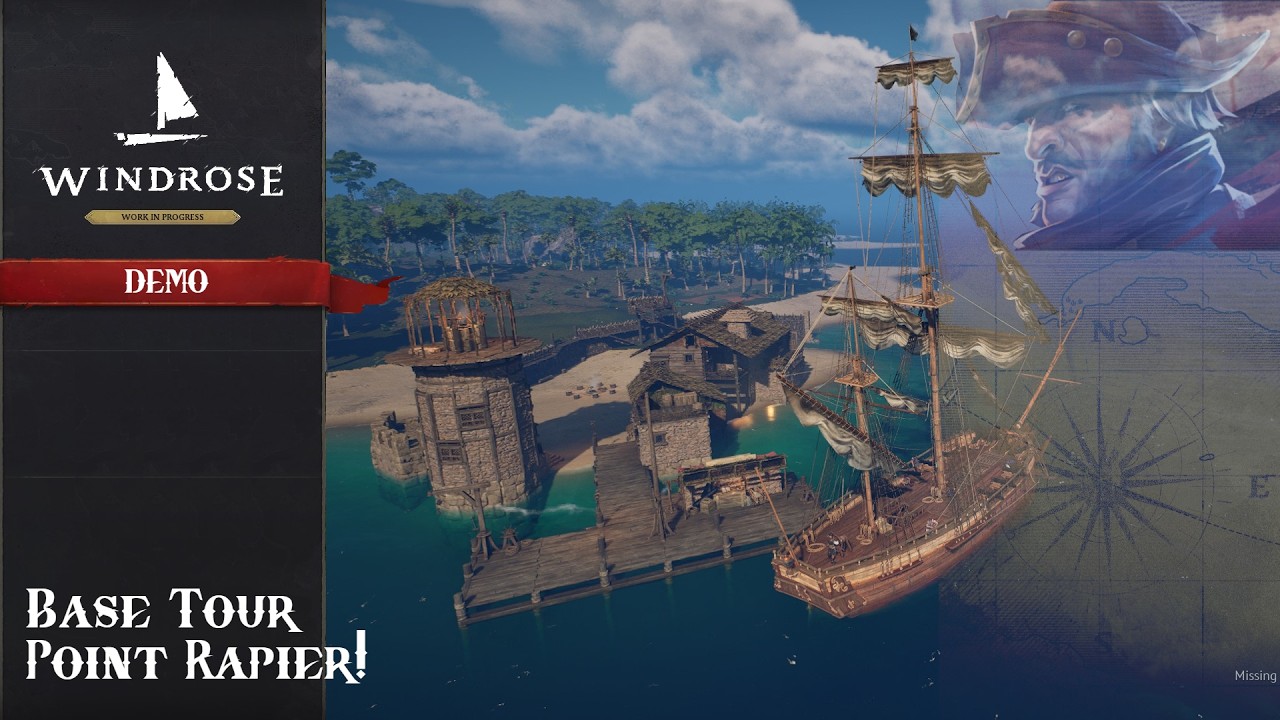 Windrose Demo | Steam Next Fest | Base Tour | Point Rapier!