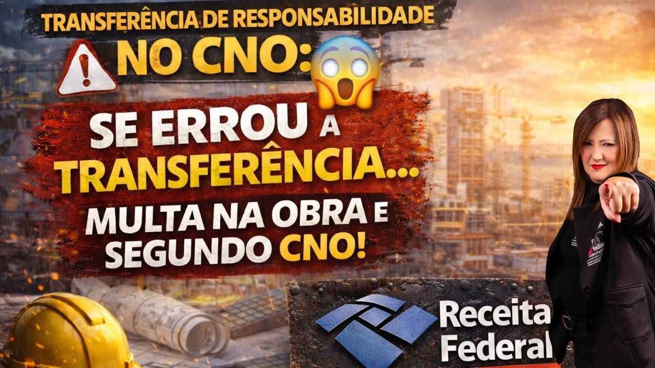 🚨 TRANSFERÊNCIA DE RESPONSABILIDADE NO CNO: O ERRO QUE PODE GERAR UM SEGUNDO CNO E MULTA!