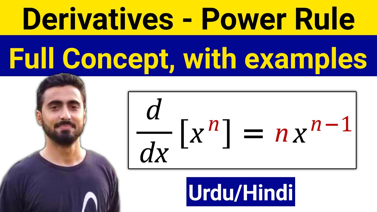 Power Rule Of Derivatives | The Power Rule | Derivative rules | Power Rule Examples in Urdu Hindi