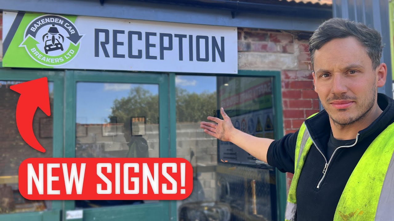 Transforming Our Scrap Yard with New Signs!
