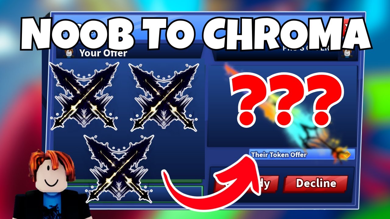 EASY W TRADES IN BLADE BALL | NOOB TO CHROMA BLADE