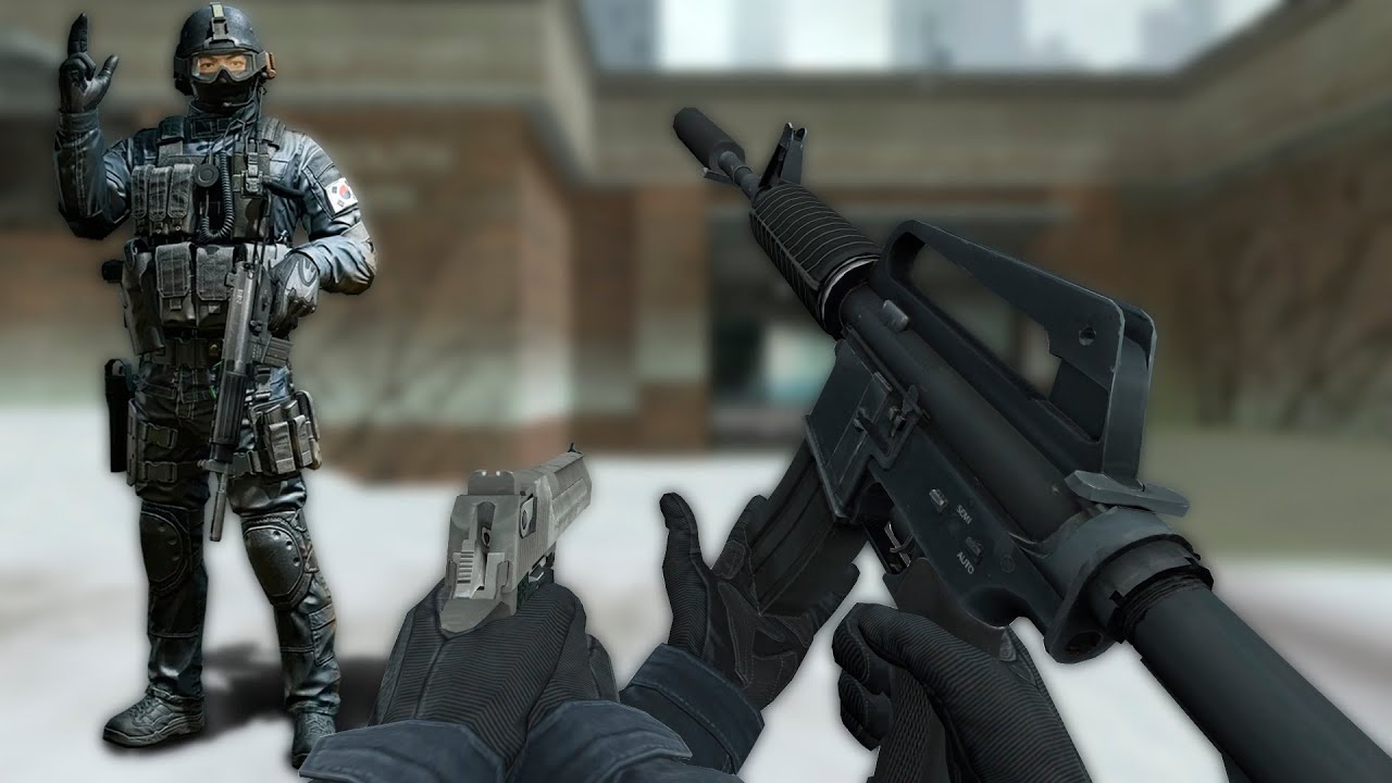 Оружие CS:GO с руками 