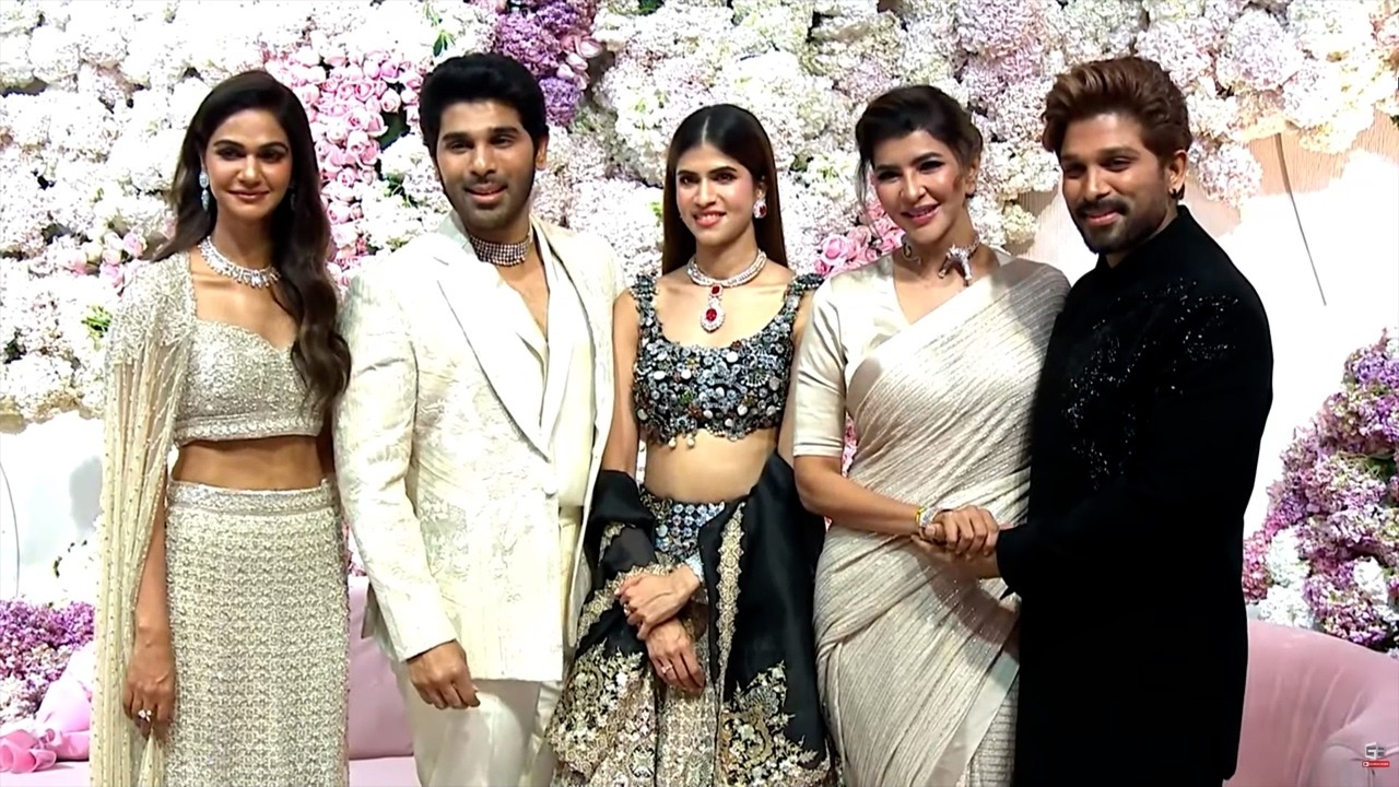 Manchu Lakshmi And Tollywood Celebrites At Allu Sirish & Nayanika Pre-Wedding Reception | TJRMEDIA