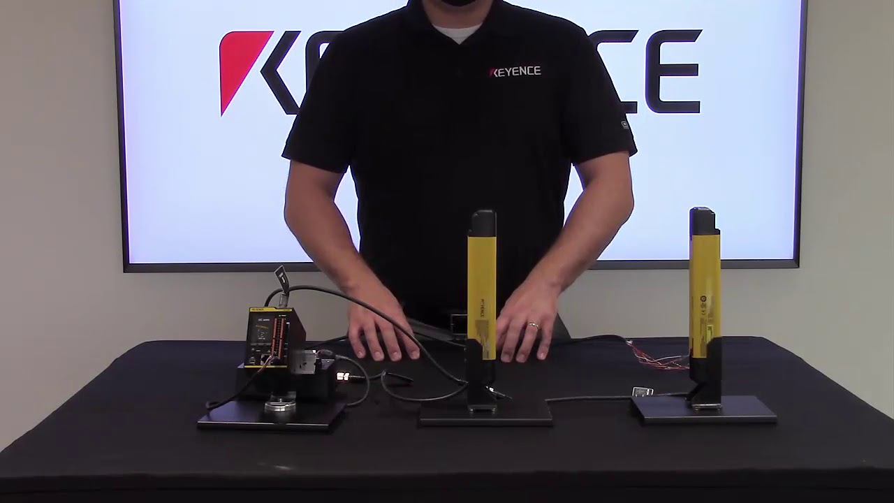 KEYENCE GC Series Safety Controllers w/ GL-R Series Light Curtains