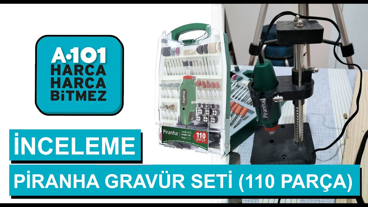 A101 de satılan piranha gravür seti inceleme stayer gravür seti karşılaştırma