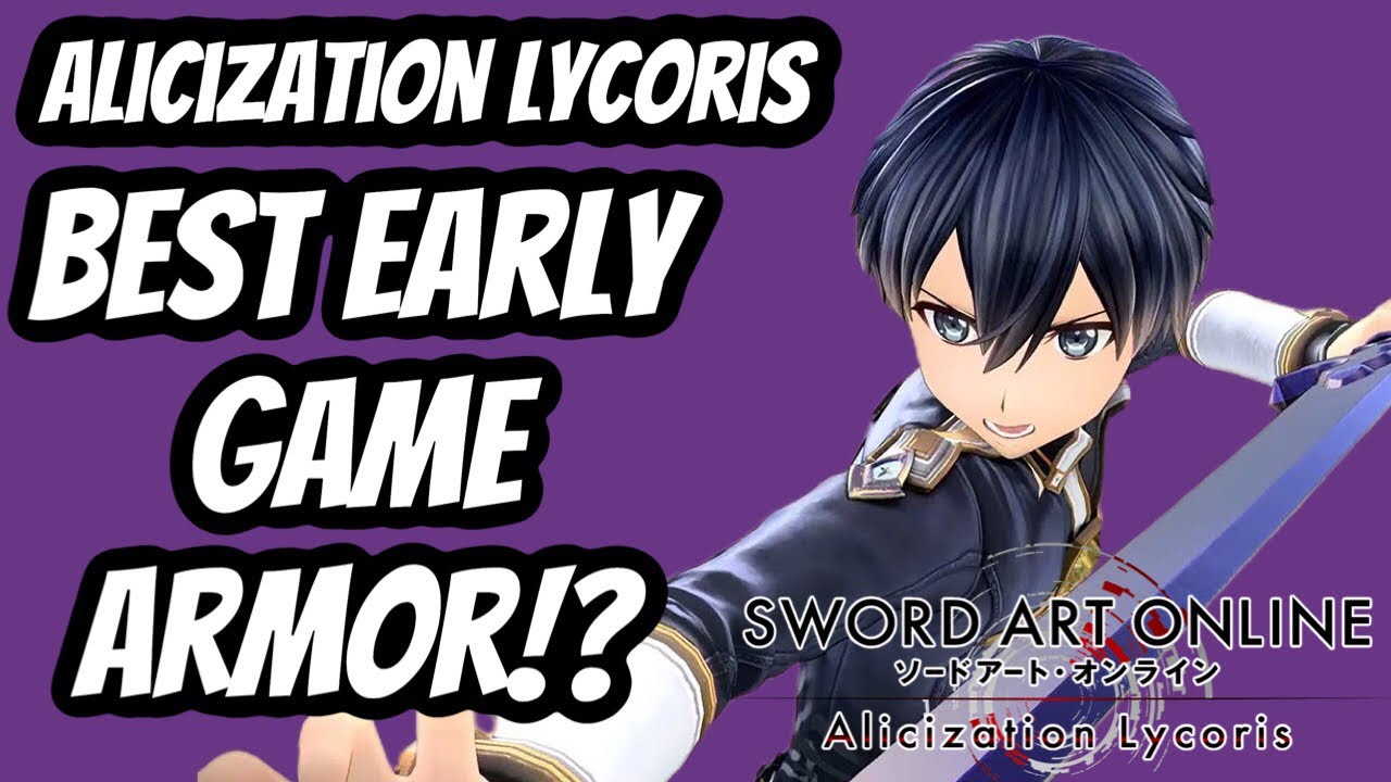 BEST EARLY GAME ARMOR! 33 DEFENSE + skill! Blacklight Clothes  Sword Art Online: Alicization Lycoris