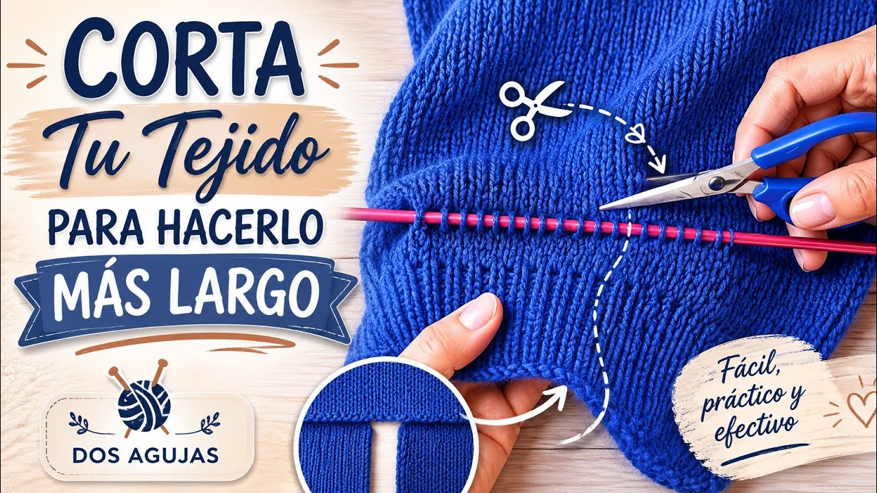 Corta Tu Tejido para hacerlo más largo o corregirlo/Leonardo Valencia