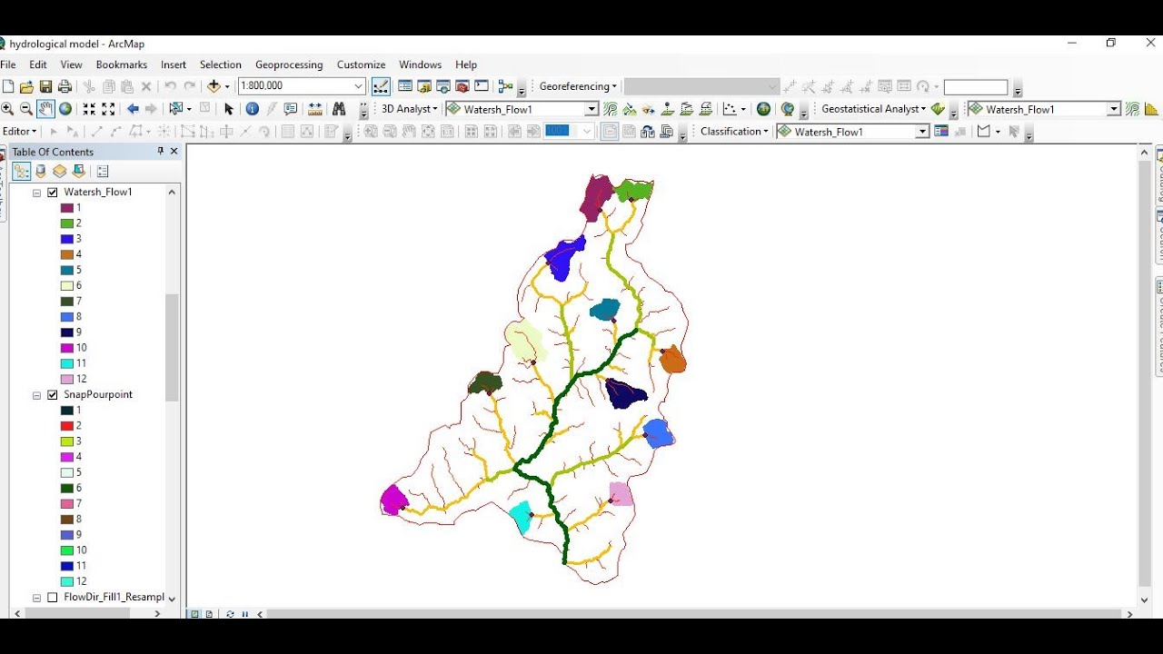 Полное гидрологическое моделирование в ArcMap/ArcGIS