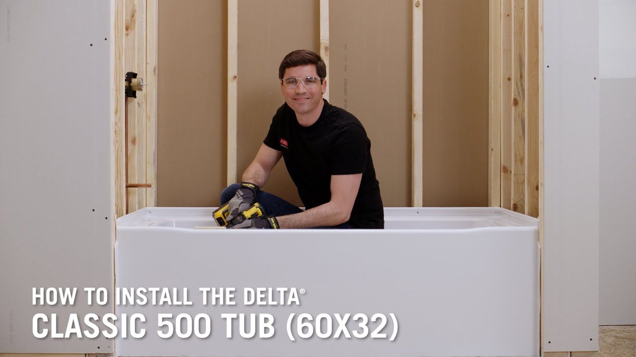 How to Install the Delta&reg; Classic 500 Tub (60x32)