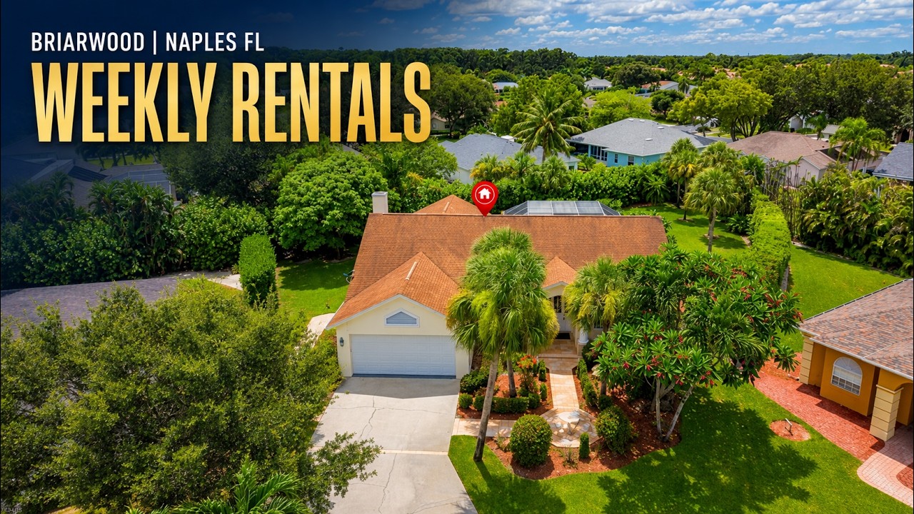 Briarwood Naples Pool Home | Weekly Rentals Allowed