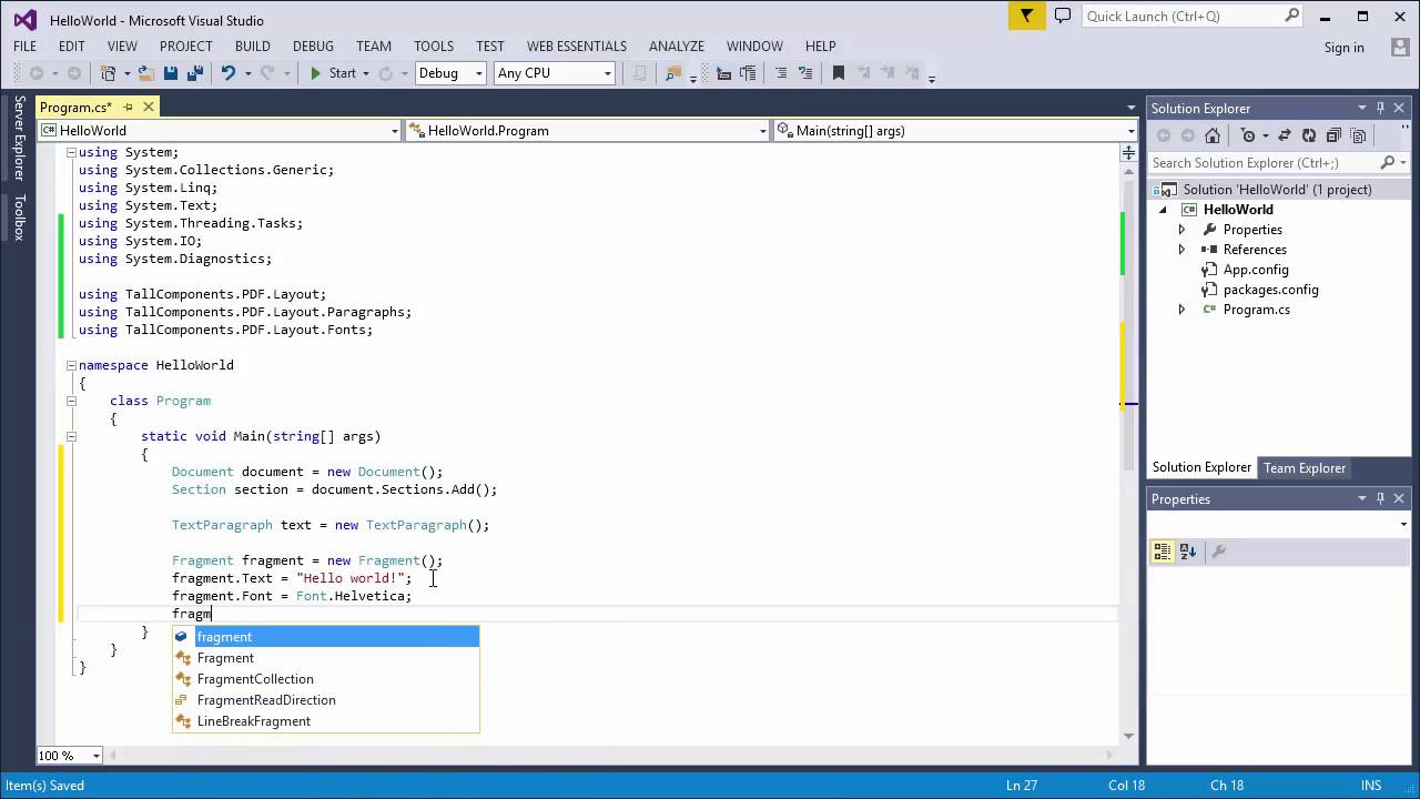 Create PDF from scratch