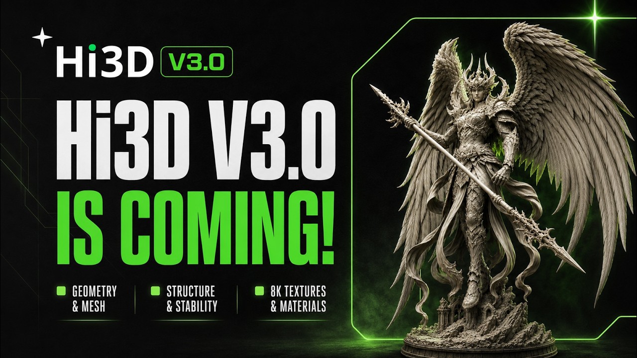 Hi3D V3.0 is officially launching soon! More refined and more stable!