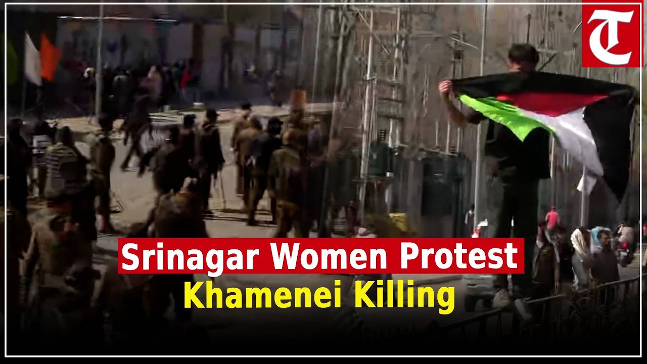 Protest against Israel”: Women take to Srinagar streets after Khamenei’s death