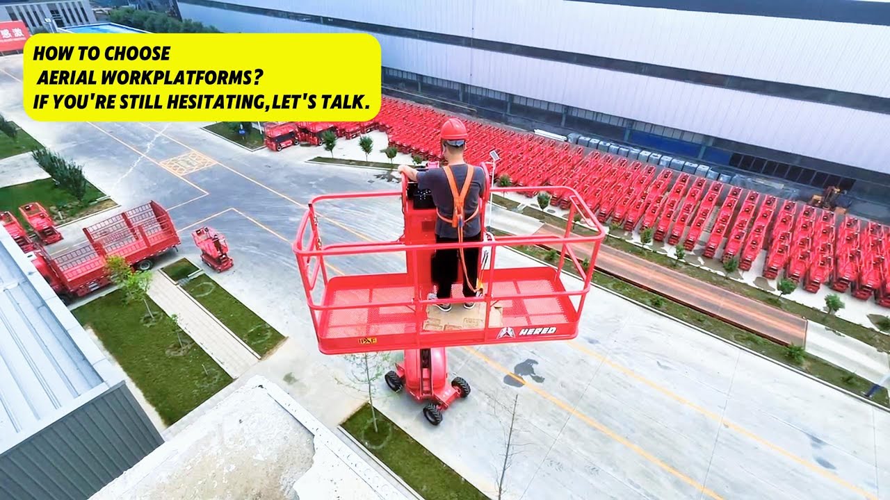 Self-Propelled Scissor Lift vs. Boom Lift: Versatile Aerial Work Platform in Action! #aerialwork