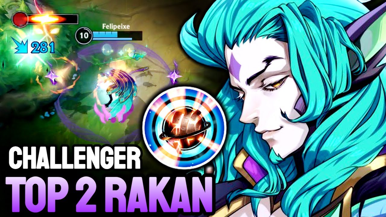 WILD RIFT RAKAN - TOP 2 RAKAN GAMEPLAY - CHALLENGER RANKED