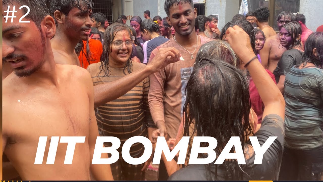 #2 How IITians Celebrate Holi 😍 ! | IIT Bombay Holi Vlog | Colours in Campus