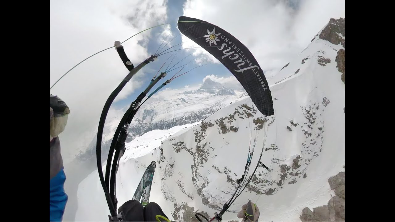 Paragliding Skitour Unter Gabelhorn Zermatt