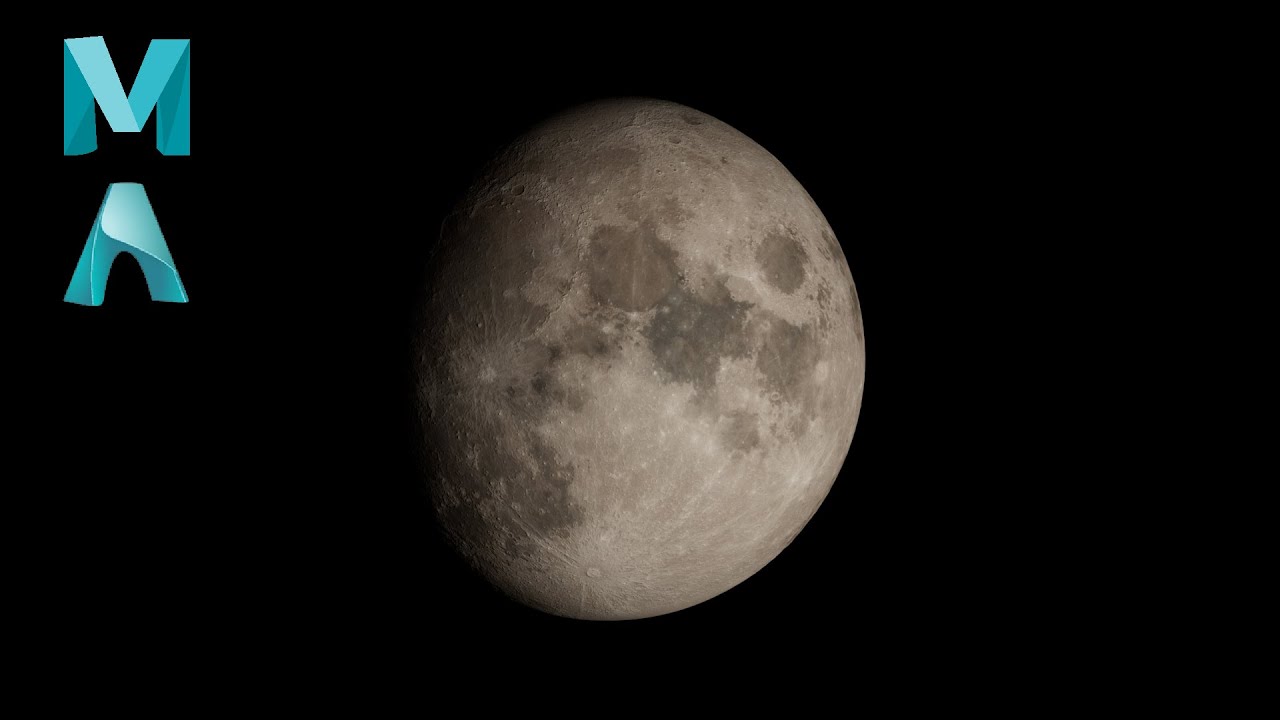REALISTIC MOON | 3D | MAYA | ARNOLD